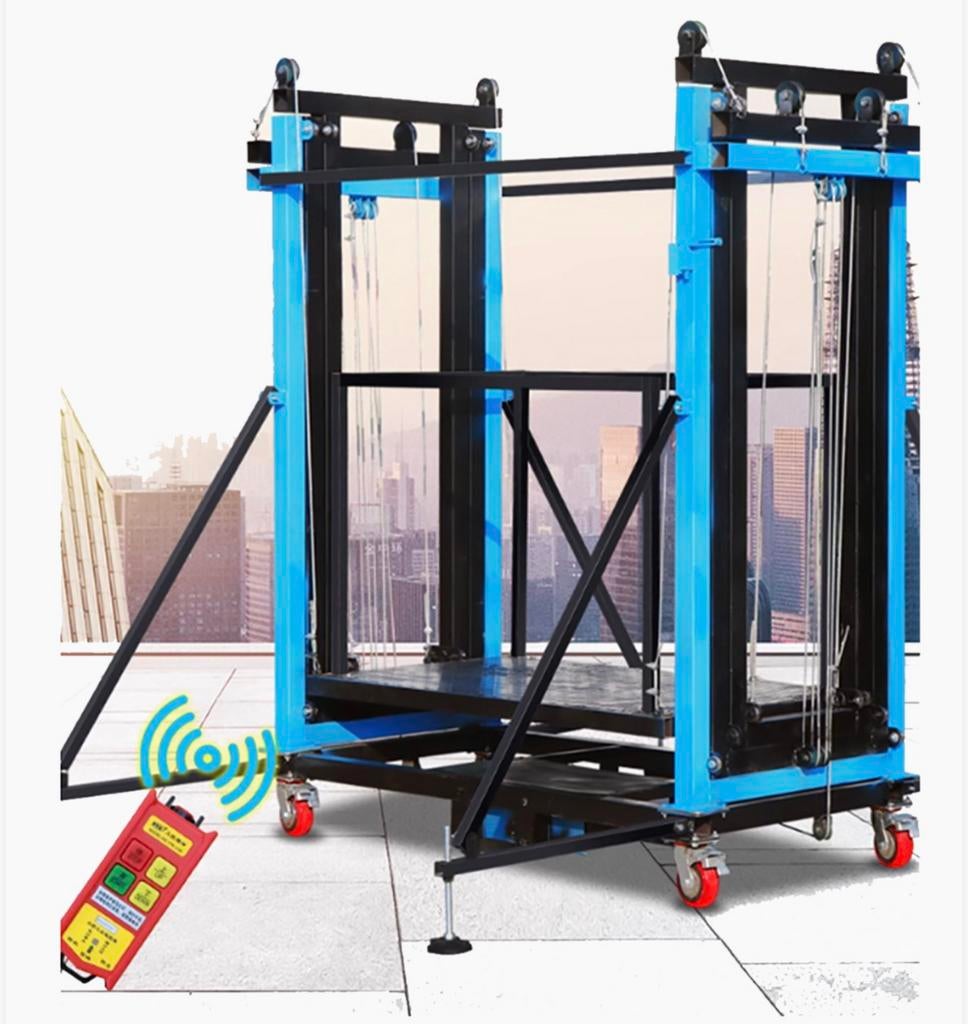 Elektrische Mobiele Rolsteiger / Werkplatform met Afstandbed, Doe-het-zelf en Verbouw, Steigers, Ophalen, Zo goed als nieuw, Rolsteiger of Kamersteiger