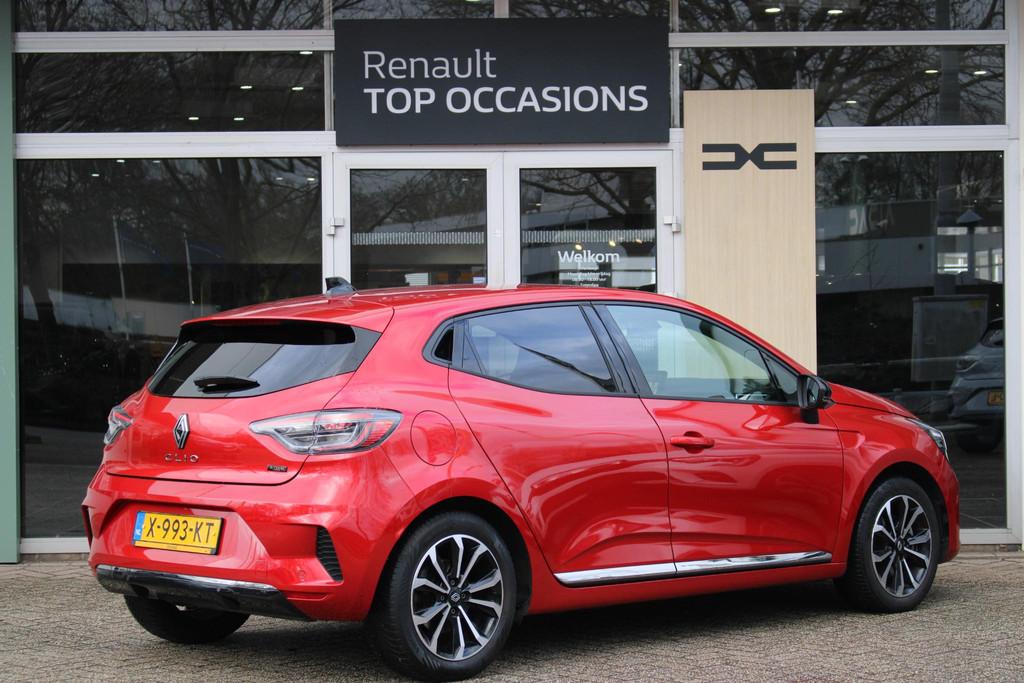 Renault Clio 1.6 E-Tech Full Hybrid 145 techno | 360 Camera, Auto's, Gebruikt, Met garantie (alle), Leder en Stof, Origineel Nederlands
