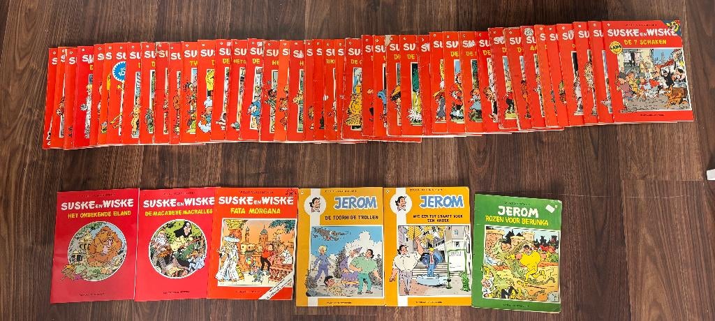 Suske en Wiske verzameling 45 stuks + specials + Jerom, Meerdere stripboeken, Ophalen of Verzenden, Gelezen, Willy van der Steen