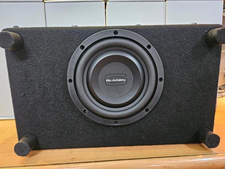 Gladen 8inch platte subwooferkist 450watt, Niet ingevuld, Niet ingevuld, Nieuw, Ophalen of Verzenden