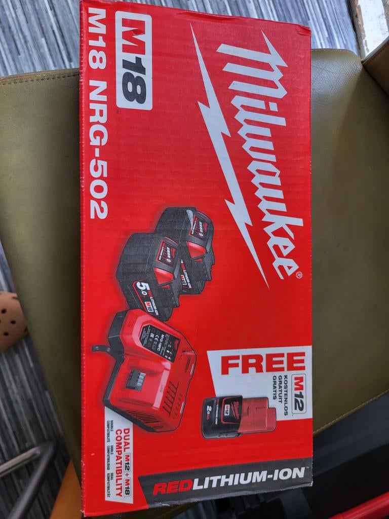 Milwaukee m18 nrg 502, Ophalen, Nieuw