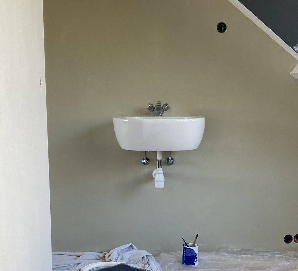 Wastafel, Doe-het-zelf en Verbouw, Sanitair, Ophalen, Zo goed als nieuw, Steen, Wastafel