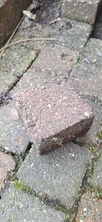 Ongeveer 320 cobblestones 10x10x6, Tuin en Terras, Ophalen, Gebruikt, Klinkers, 5 tot 10 m²