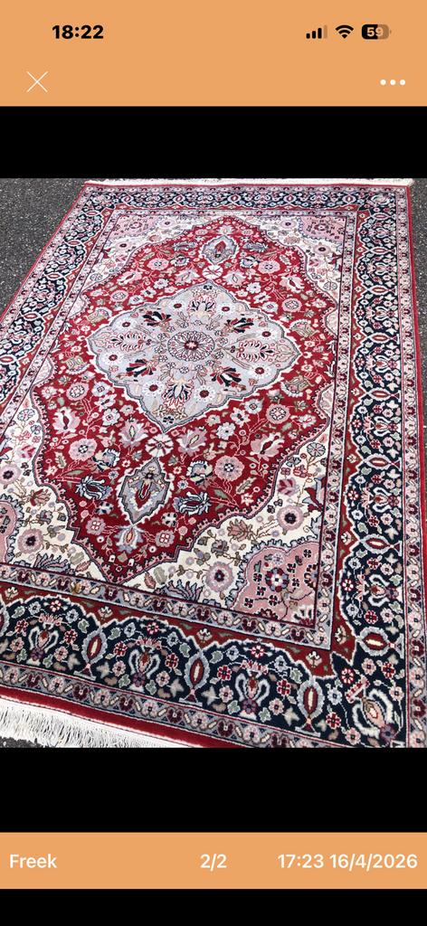 Vintage vloerkleed., Antiek en Kunst, Ophalen