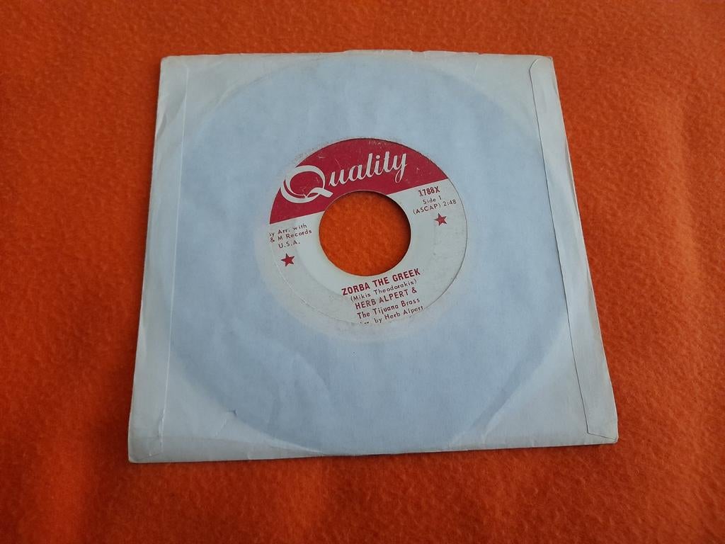 Herb Alpert & the Tijuana Brass-Zorba the Greek/Tijuana Taxi, Cd's en Dvd's, Vinyl Singles, Latin en Salsa, Gebruikt, 7 inch, Single