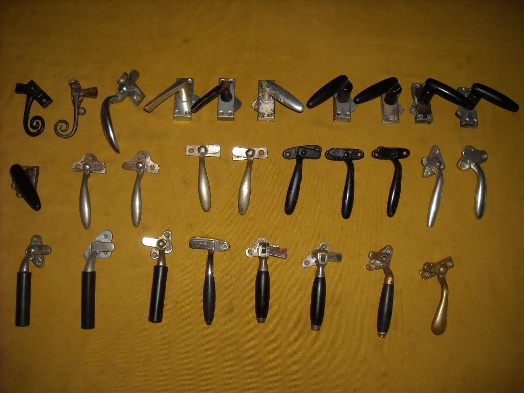 jaren 30 raambomen raamboompje raamgreep raam greep kruk oud, Ophalen of Verzenden