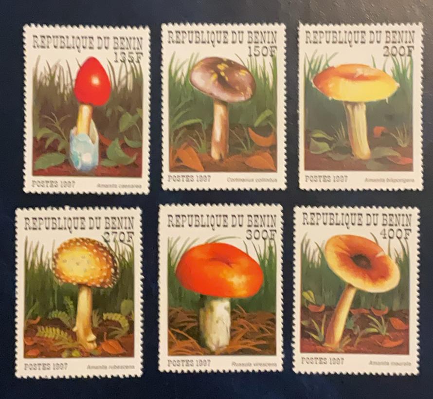 Benin - paddenstoelen, Ophalen of Verzenden, Overige landen, Postfris