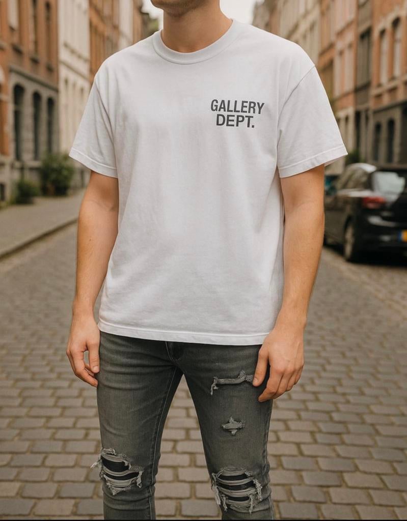 Gallery Dept. T-shirt | Wit/zwart, Ophalen of Verzenden, Zo goed als nieuw, Maat 56/58 (XL), Wit