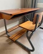 Vintage schoolbankje, Ophalen, Zo goed als nieuw