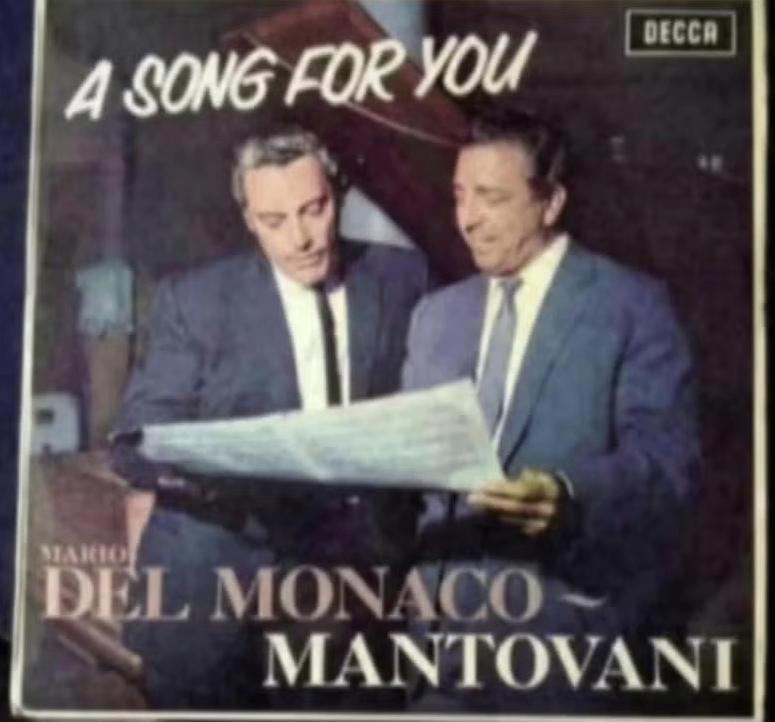 LP, elpee Mantovani; a song for you; Mario del Monaco; decc, Ophalen of Verzenden, Zo goed als nieuw, 12 inch, Overige typen