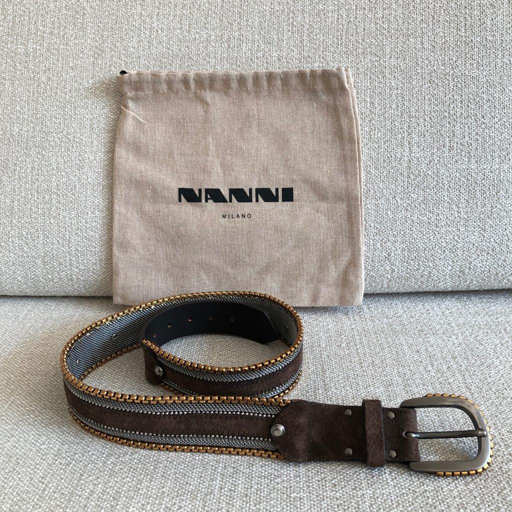 Nanni Milano damesriem, Ophalen, 80 tot 90 cm, Echt leder, Tailleriem