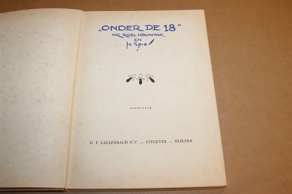 Onder de 18 — Jo Spier — Cartoons 1939, Boeken, Ophalen of Verzenden, Gelezen