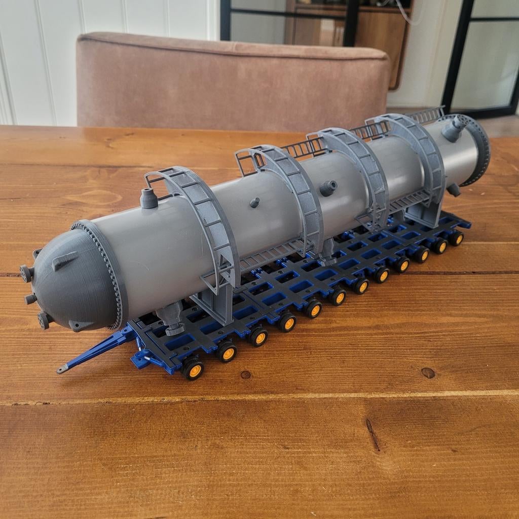 8 modulle / rollers Corgi met reactorvat lading, Hobby en Vrije tijd, Modelauto's | 1:50, Ophalen of Verzenden, Bus of Vrachtwagen