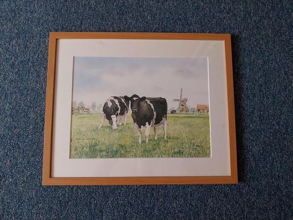 Giclée reproductie 't Smaakt Best van Wiebe van der Zee, Ophalen of Verzenden, Zo goed als nieuw