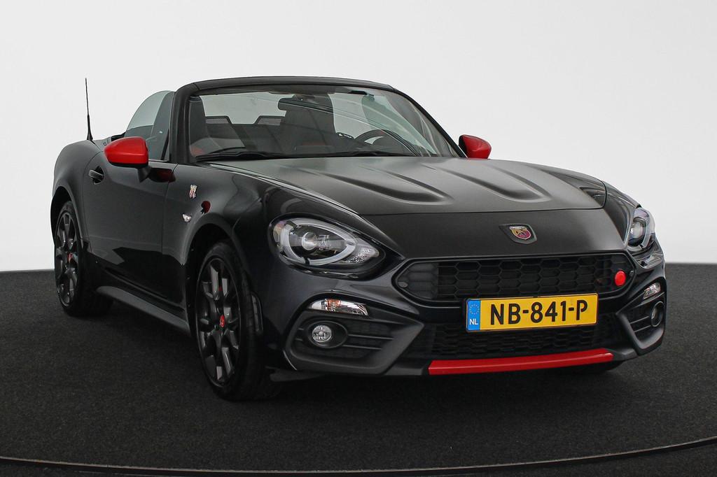 Abarth 124 Spider 1.4 MultiAir Turbo NL Auto / BOSE / Stoelv, Auto's, Abarth, Achterwielaandrijving, 4 cilinders, Cabriolet, Zwart