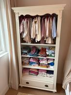 Landelijke kledingkast / open kast wit, Huis en Inrichting, Kasten | Kledingkasten, Ophalen, Gebruikt, 50 tot 100 cm, Met lade(s)