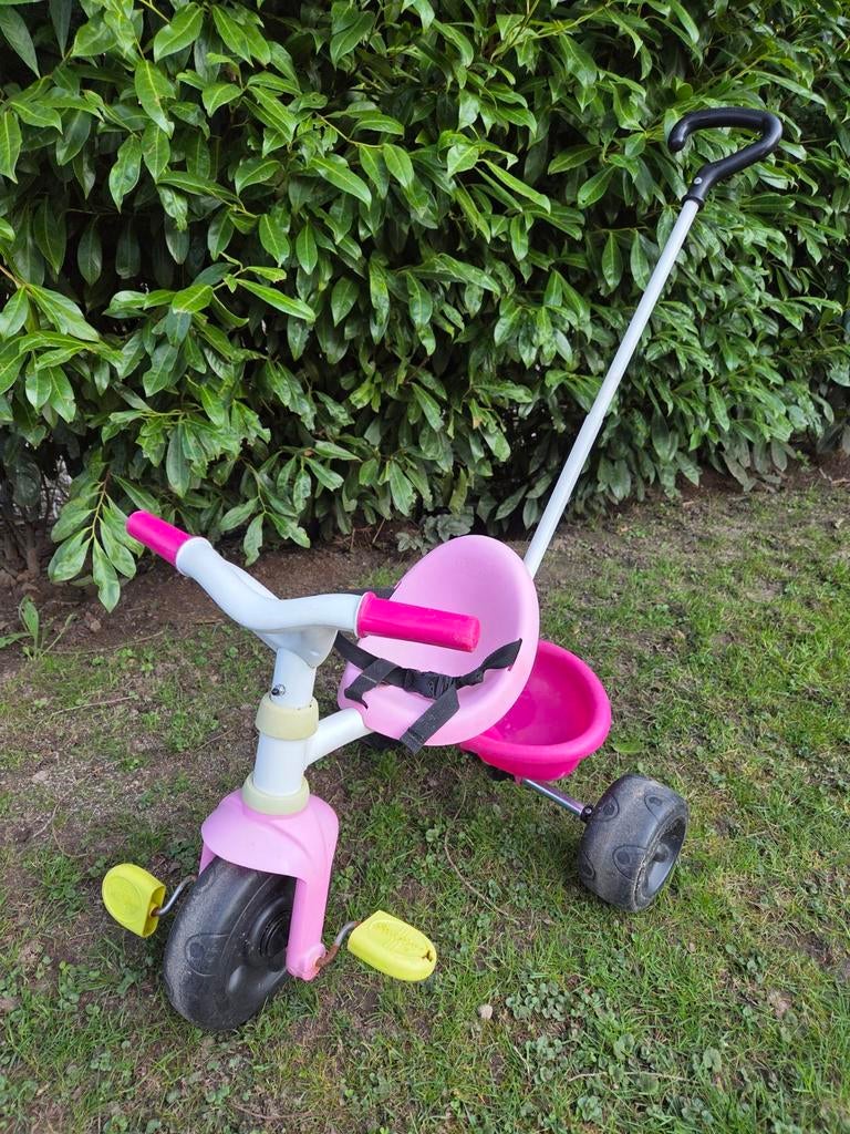 Smoby driewieler (roze), Fietsen en Brommers, Ophalen, Gebruikt, Minder dan 16 inch, Smoby