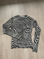 Costes Studio Zebra Print Mesh Top XS, Zwart, Ophalen of Verzenden, Zo goed als nieuw, Lange mouw