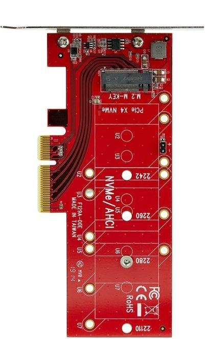 Startech PCI Express x4 naar M.2 PCIe SSD-adapter PEX4M2E1, Niet ingevuld, Niet ingevuld, Niet ingevuld