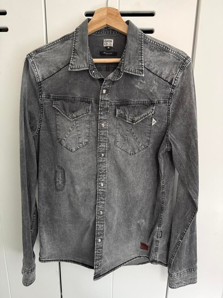 Chasin jeans overhemd maat M zwart/donkergrijs, Kleding | Dames, Ophalen of Verzenden, Zo goed als nieuw, Maat 38/40 (M), Zwart
