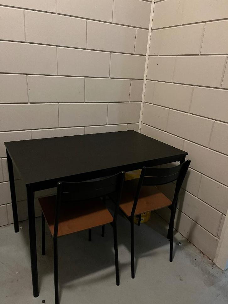 Ikea SANDSBERG tafel en 2 Ikea stoelen, Huis en Inrichting, Complete eetkamers, Nieuw, Minder dan 4 stoelen, Ophalen