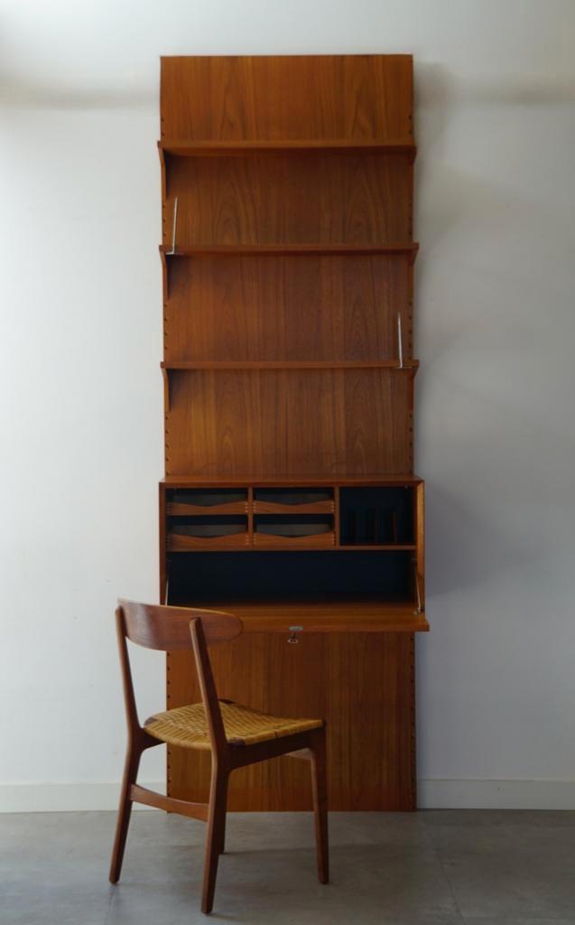 Poul Cadovius CADO wandsysteem – Teak – Jaren ’60, Huis en Inrichting, Kasten | Wandmeubels, Gebruikt, 200 cm of meer, Minder dan 150 cm