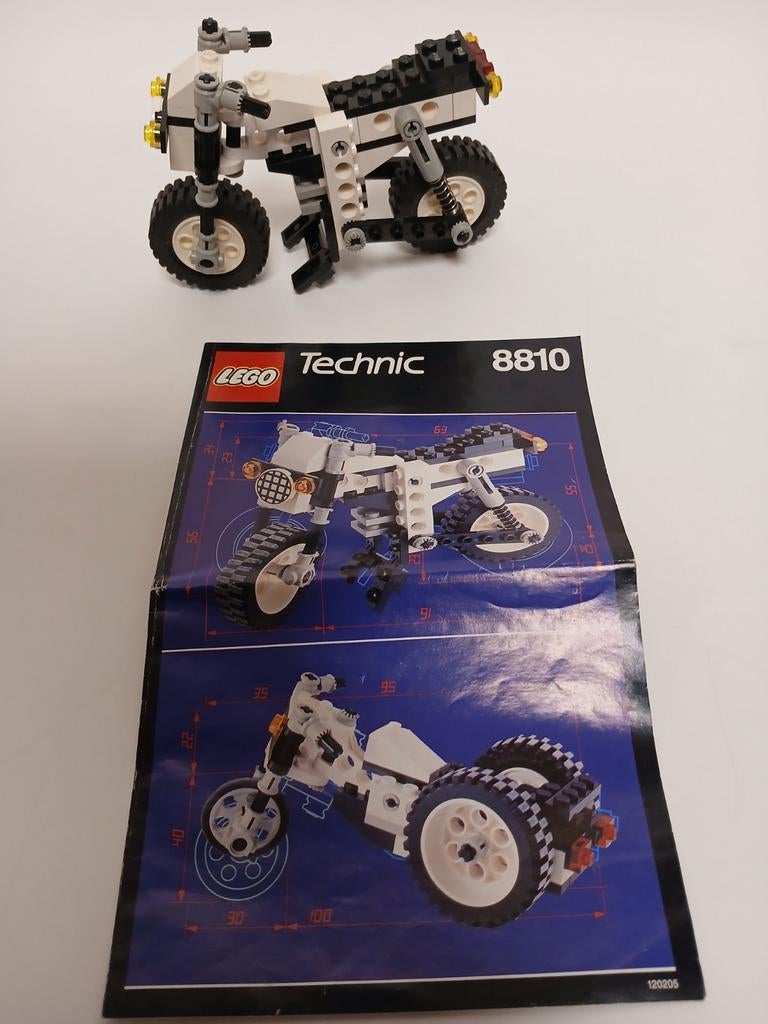 Vintage lego technic 8810 motorfiets, Ophalen of Verzenden
