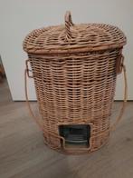 Riviera maison rattan prullenbak pedaalemmer, Ophalen, Rond, Riet