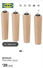 Ikea bedpoten 20 cm 12 stuks, Ophalen, Eenpersoons, 90 cm