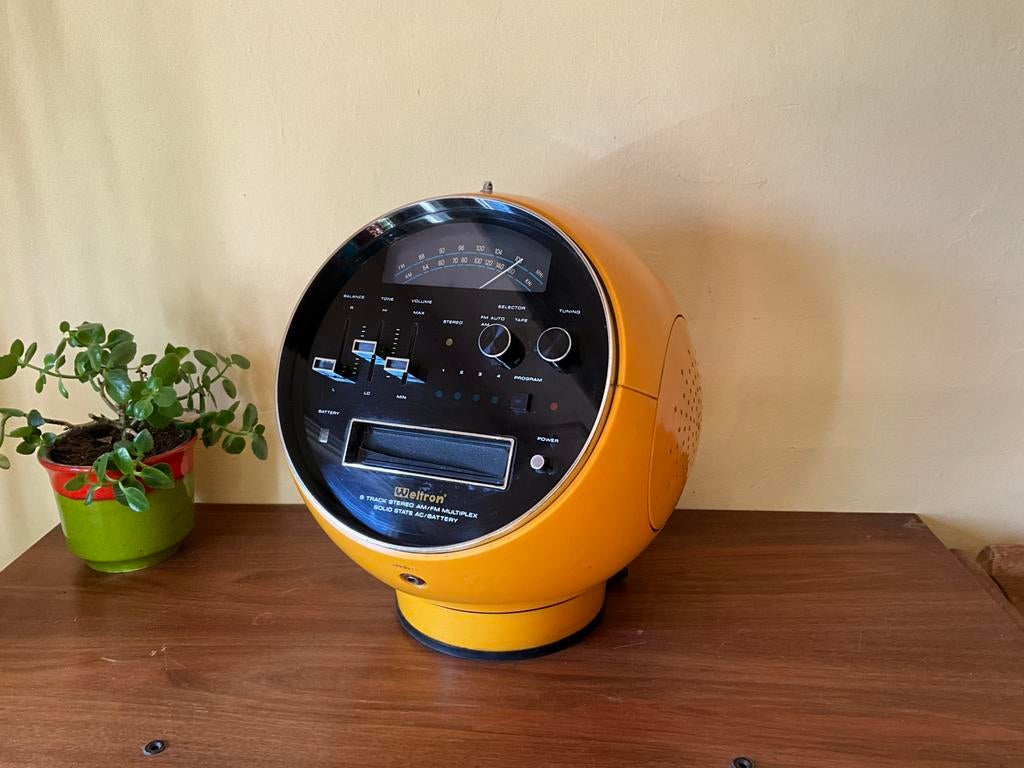 Vintage Weltron 2001 Seventies Space Age Radio, Weltron, Analoog, Gebruikt, Japan