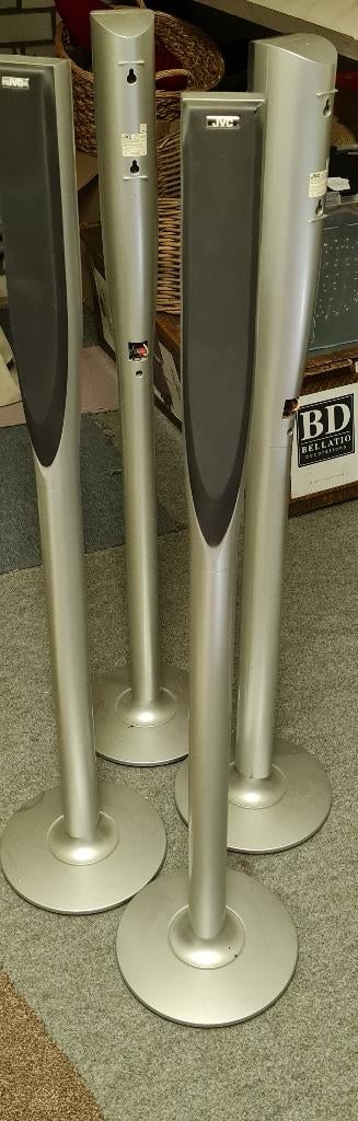 Te koop 4 JVC speakers., Ophalen, Gebruikt, JVC, Surroundset zonder subwoofer
