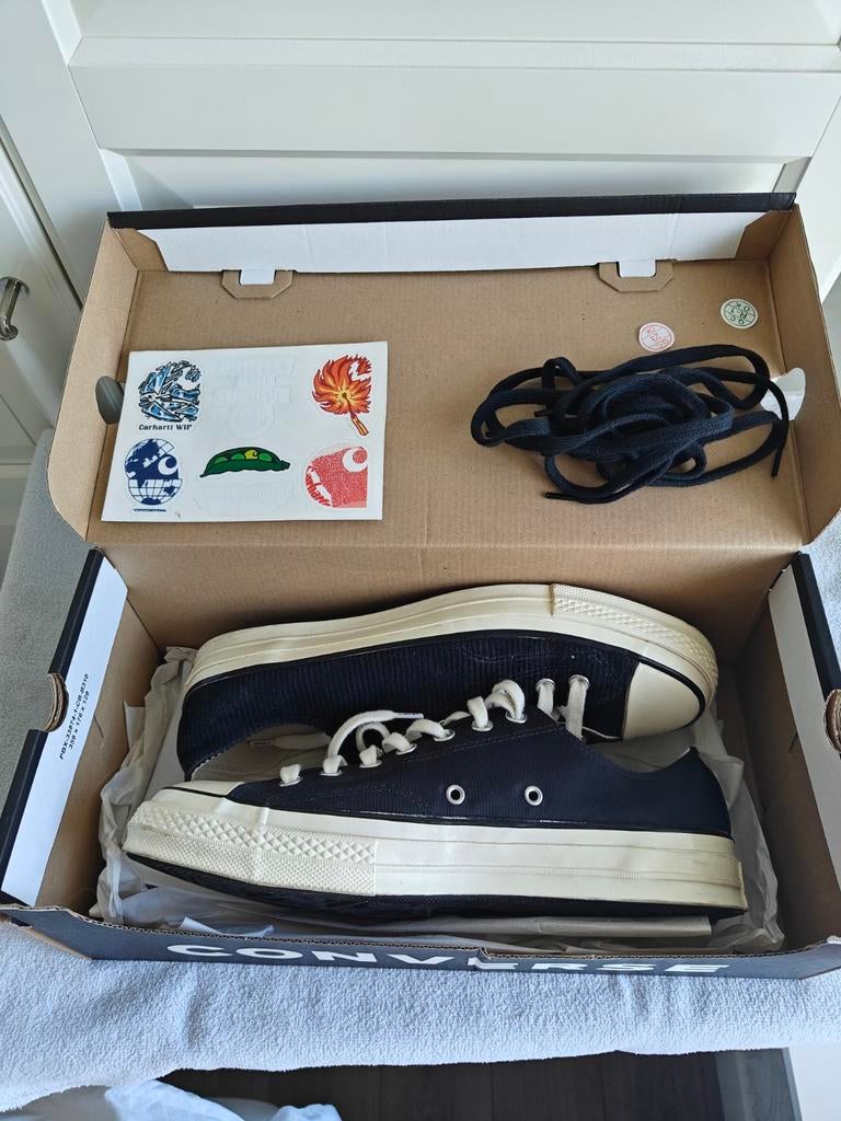 Carhartt WIP x Converse Chuck 70 Low 'Black Corduroy' EU42,5, Ophalen, Zwart
