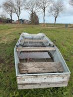 Een mooie nette gegalvaniseerd platbodem., Watersport en Boten, Gebruikt, Aluminium, Ophalen of Verzenden, Benzine