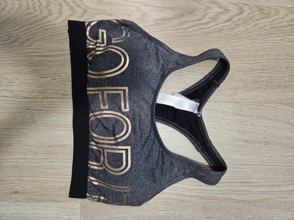 Sport BH, Verzenden, Maat 36 (S), Grijs, Fitness of Aerobics