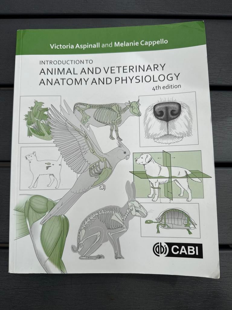 Animal and Veterinary Anatomy and Physiology 4th Ed., Boeken, Ophalen of Verzenden, Zo goed als nieuw, Overige diersoorten