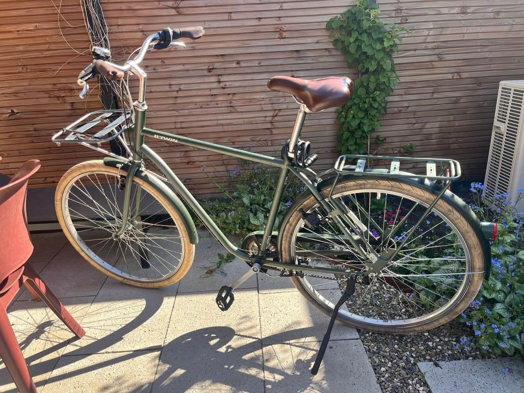 Zeer nette herenfiets, Versnellingen, Zo goed als nieuw, 61 tot 65 cm, Schijfrem