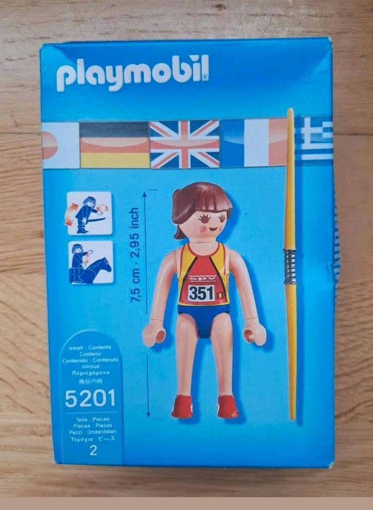 Playmobil Sports & Action Speerwerpster 5201 *nieuw *, Ophalen of Verzenden, Nieuw, Complete set