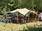 Partytent, stretchtent, tarp 5x5,5 meter tehuur, Tuin en Terras, Ophalen of Verzenden