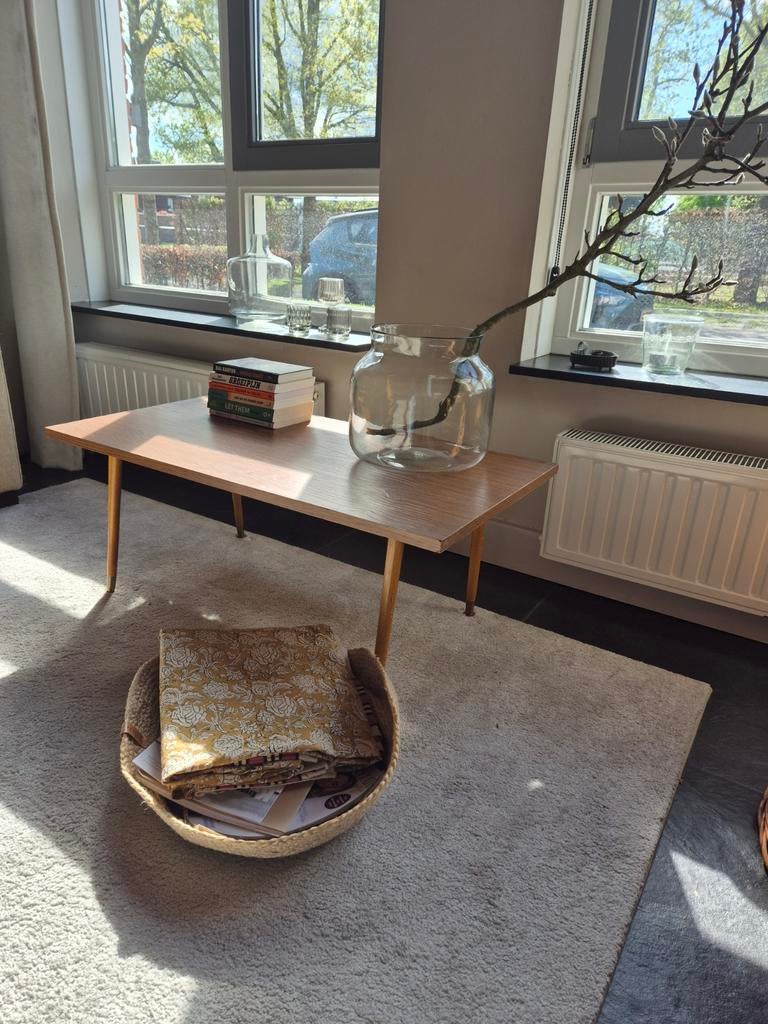 Retro teak fineer tafeltje, Ophalen