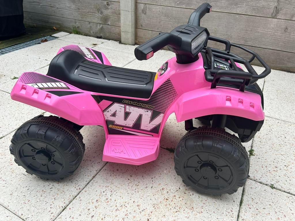 Roze quad, elektrisch, Ophalen