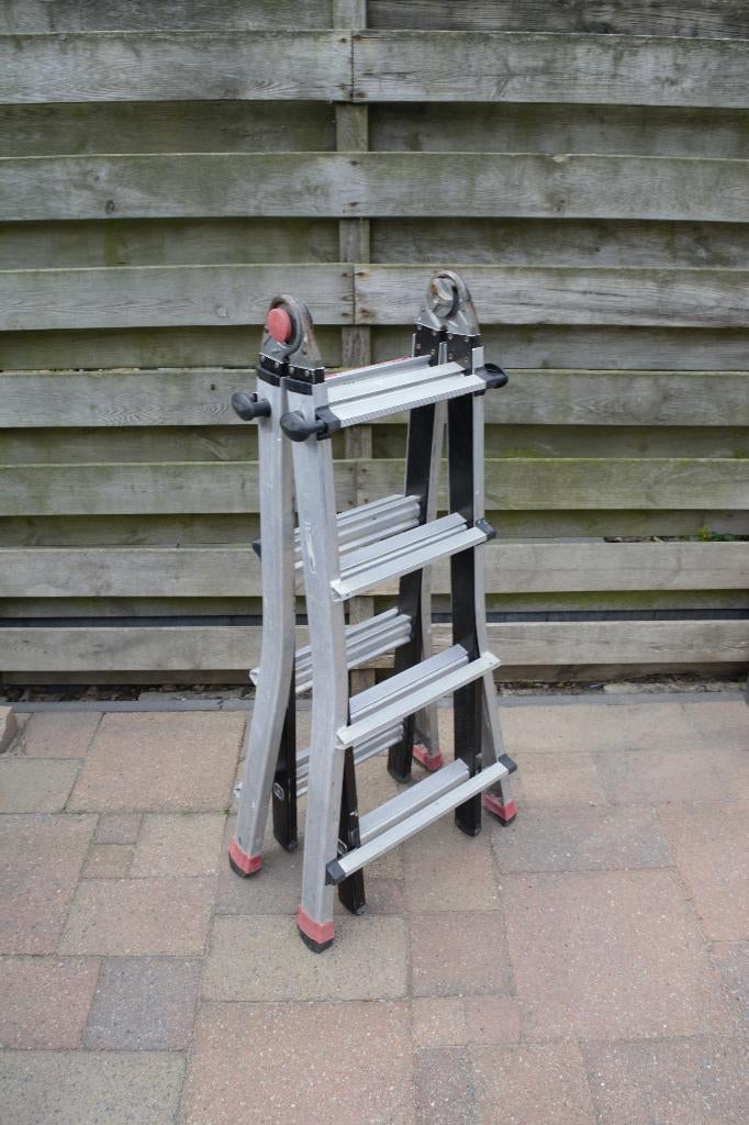 Altrex Varitrex Tele PRO+ Vouwladder 4x4 Sporten, Ophalen, Gebruikt, 4 meter of meer
