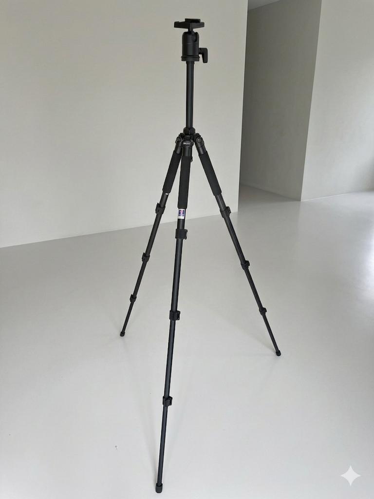 Benro A-550 EX Statief met Balhoofd en Draagtas, Audio, Tv en Foto, Fotografie | Statieven en Balhoofden, Zo goed als nieuw, Driepoot