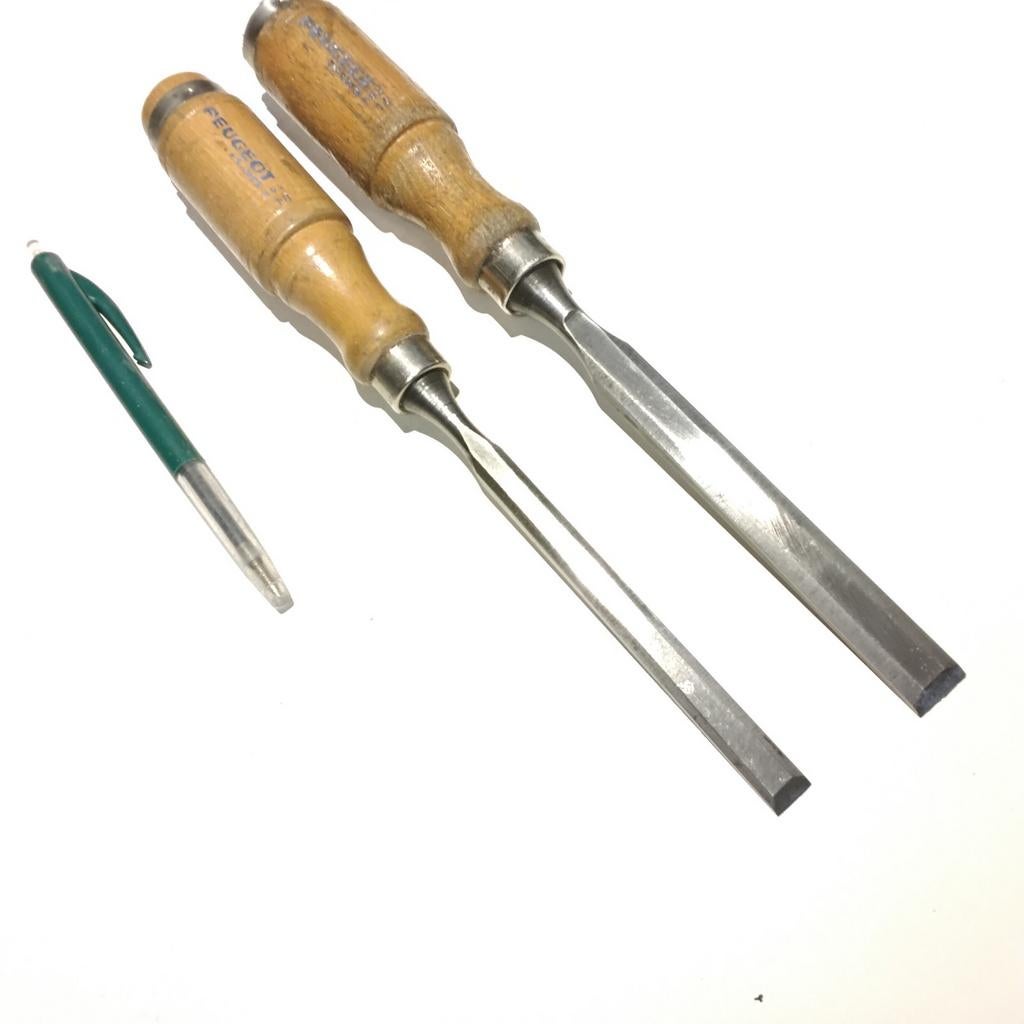 Mooie set beitels van Peugeot 10,14mm, Antiek en Kunst, Antiek | Gereedschap en Instrumenten, Ophalen of Verzenden