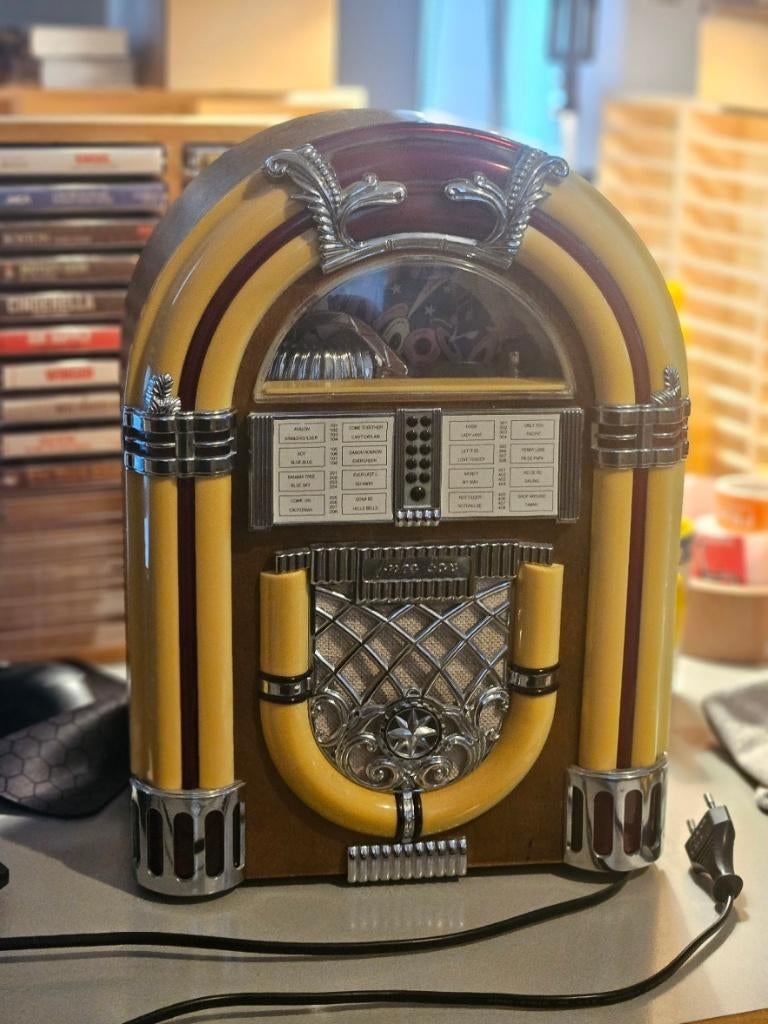 Retro Jukebox met Radio & Cassette Jaren ’50 stijl – Werkend, Verzenden, Gebruikt, Overige typen