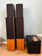Tannoy Mercury M3 Speakerset met Subwoofer en Mission Speake, Gebruikt, Complete surroundset, 120 watt of meer, Ophalen