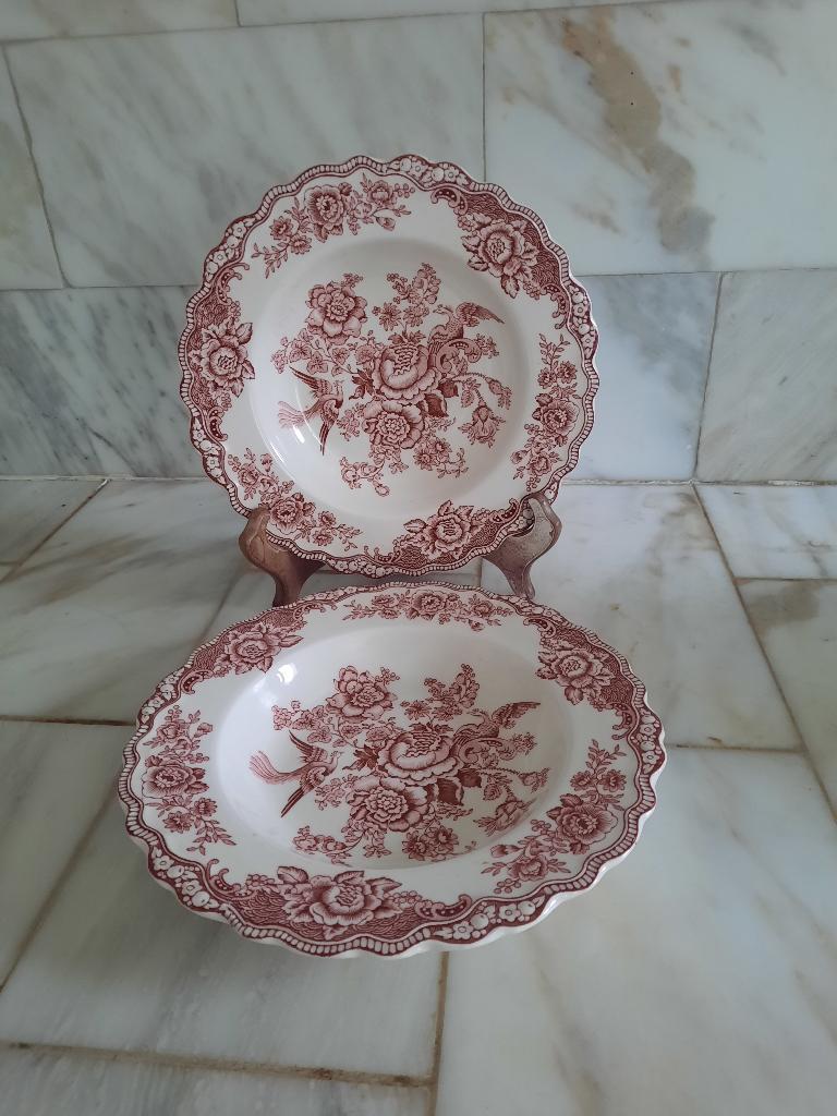 2 diepe borden Crown-Ducal 'Bristol, Antiek en Kunst, Ophalen of Verzenden