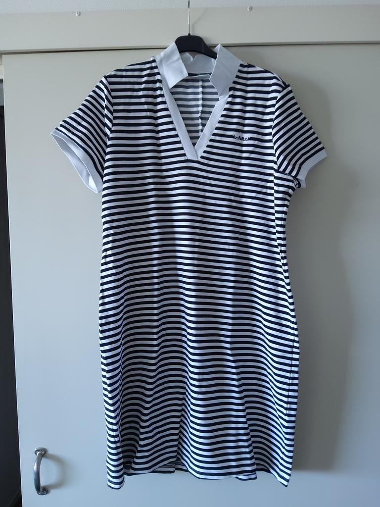 HV Society jurk gestreept 44, Kleding | Dames, Ophalen of Verzenden, Nieuw, Maat 42/44 (L), Knielengte