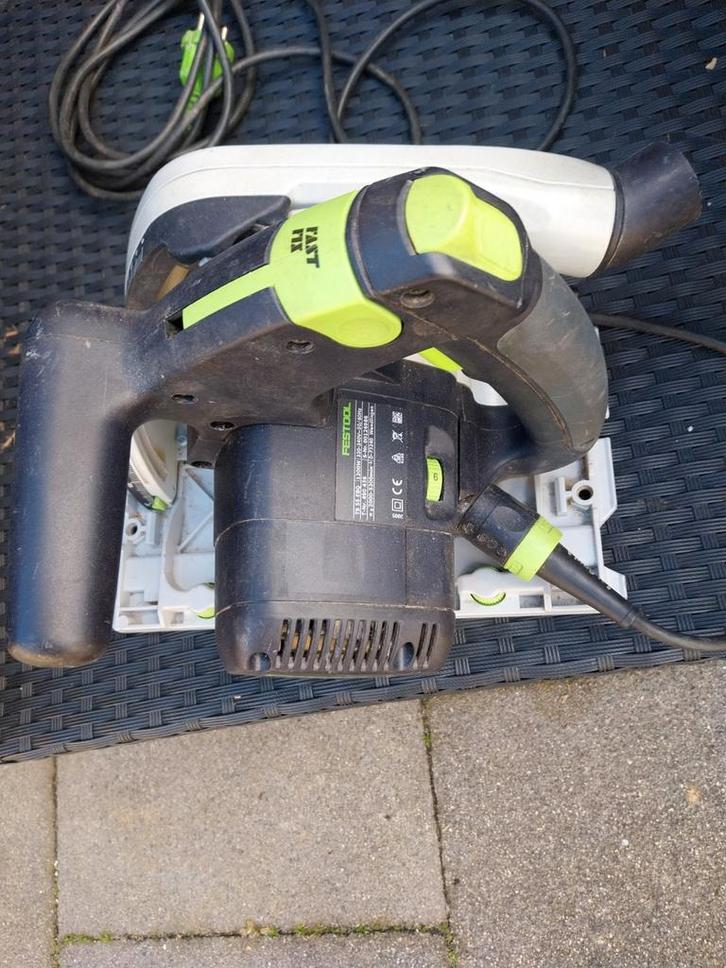 Festool Invalzaag TS 55 EBQ met geleiderail, Doe-het-zelf en Verbouw, Gereedschap | Zaagmachines, Gebruikt, Invalzaag, 1200 watt of meer
