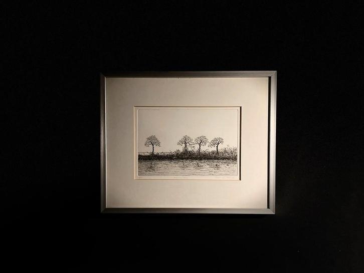 Twee gesigneerde en genummerde Etsen van Reijk den Held, Antiek en Kunst, Kunst | Etsen en Gravures, Ophalen of Verzenden