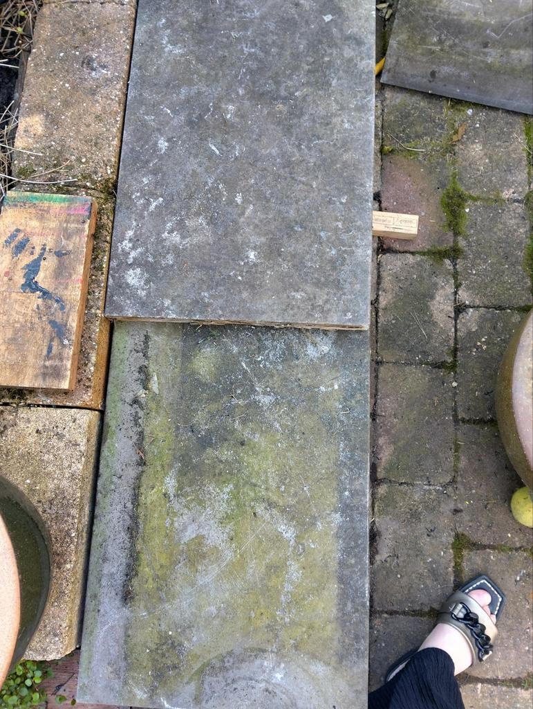 Vijverrand blauw hardsteen, Tuin en Terras, Vijvers, Ophalen